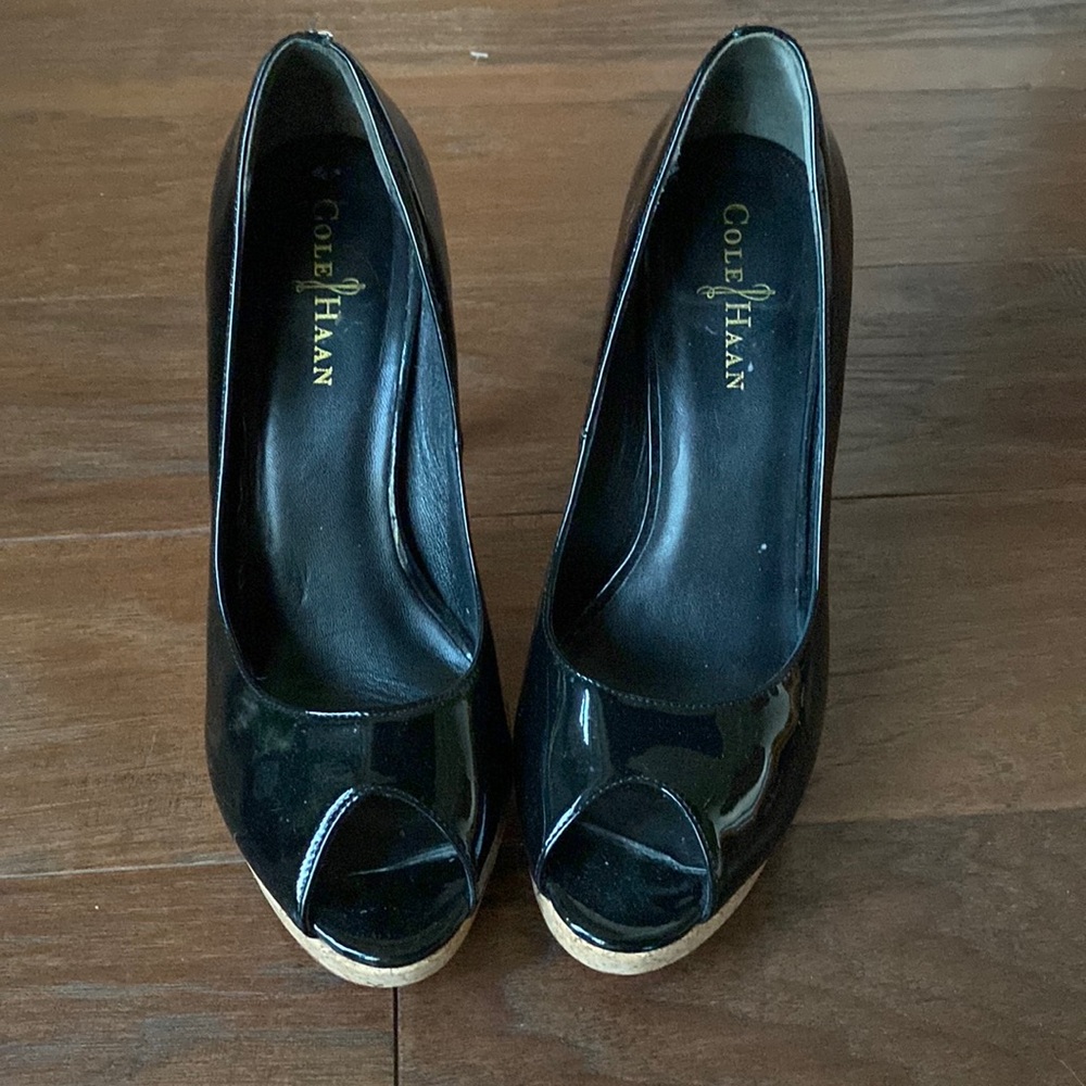 Cole Haan NIKE Air patent leather heels sz 8B